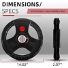 image:imageFitvids Olympic Cast Iron 2Inch Weight Plate for Strength Training amp Weightlifting Home Gym Multiple Weights Available35LB Pair