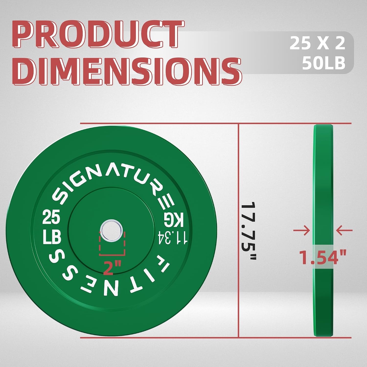 image:imageFitvids 2Inch Olympic Rubber Weight Plates Sets Bumper Plates Set Barbell for Strength Training 160370 Lbs Multiple OptionsColored