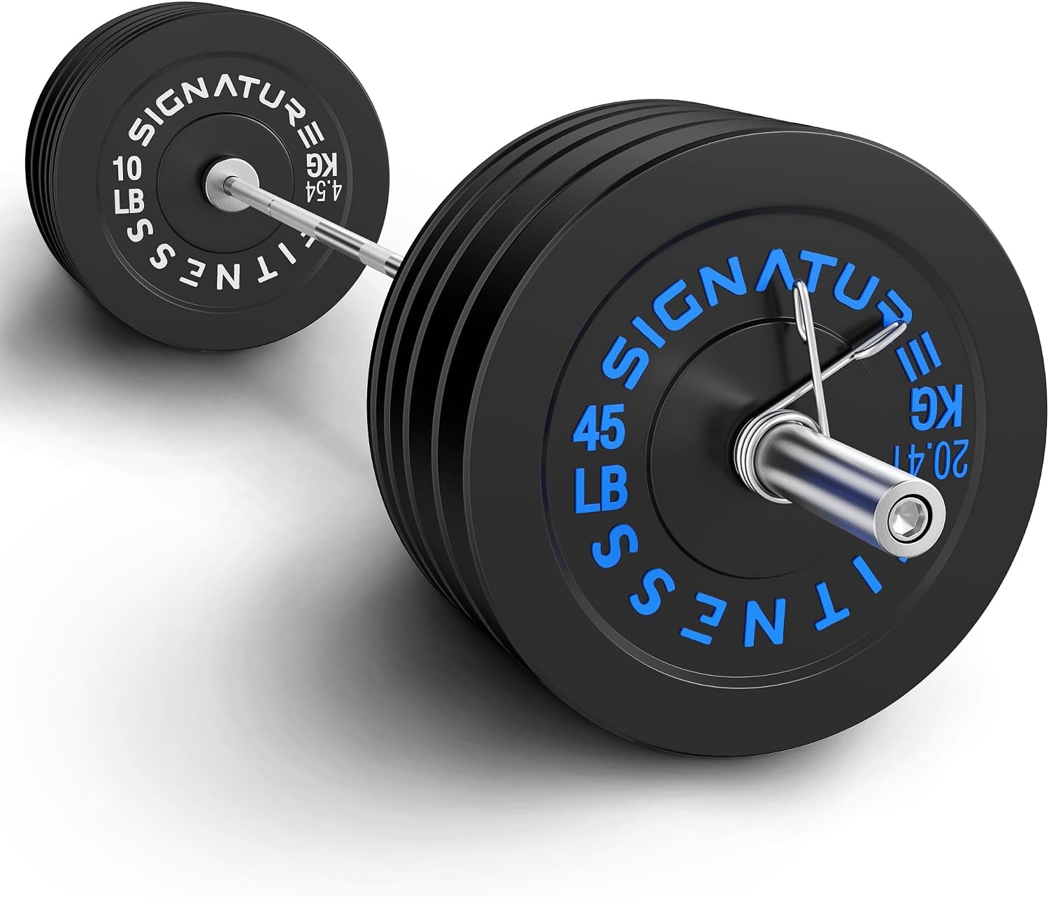 image:imageFitvids 2Inch Olympic Rubber Weight Plates Sets Bumper Plates Set Barbell for Strength Training 160370 Lbs Multiple OptionsColored