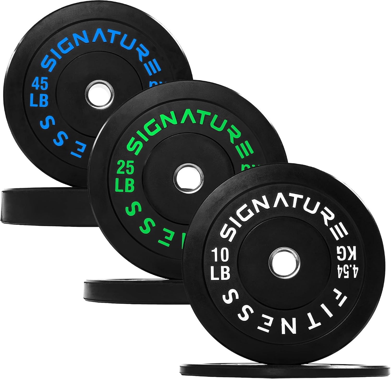 image:imageFitvids 2Inch Olympic Rubber Weight Plates Sets Bumper Plates Set for Strength Training 50370 Lbs Multiple OptionsColored