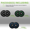 image:imageFitvids 2Inch Olympic Rubber Weight Plates Sets Bumper Plates Set Barbell for Strength Training 160370 Lbs Multiple OptionsColored