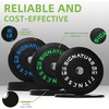 image:imageFitvids 2Inch Olympic Rubber Weight Plates Sets Bumper Plates Set Barbell for Strength Training 160370 Lbs Multiple OptionsColored