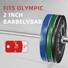 image:imageFitvids 2Inch Olympic Rubber Weight Plates Sets Bumper Plates Set Barbell for Strength Training 160370 Lbs Multiple OptionsColored