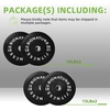 image:imageFitvids 2Inch Olympic Rubber Weight Plates Sets Bumper Plates Set for Strength Training 50370 Lbs Multiple OptionsBlack