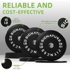 image:imageFitvids 2Inch Olympic Rubber Weight Plates Sets Bumper Plates Set for Strength Training 50370 Lbs Multiple OptionsBlack