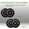 image:imageFitvids 2Inch Olympic Rubber Weight Plates Sets Bumper Plates Set for Strength Training 50370 Lbs Multiple OptionsBlack
