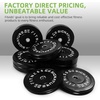 image:imageFitvids 2Inch Olympic Rubber Weight Plates Sets Bumper Plates Set for Strength Training 50370 Lbs Multiple OptionsBlack