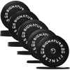 image:imageFitvids 2Inch Olympic Rubber Weight Plates Sets Bumper Plates Set for Strength Training 50370 Lbs Multiple OptionsBlack