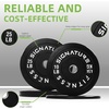 image:imageFitvids 2Inch Olympic Rubber Weight Plates Sets Bumper Plates Set for Strength Training 50370 Lbs Multiple OptionsBlack
