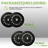 image:imageFitvids 2Inch Olympic Rubber Weight Plates Sets Bumper Plates Set for Strength Training 50370 Lbs Multiple OptionsColored