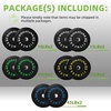 image:imageFitvids 2Inch Olympic Rubber Weight Plates Sets Bumper Plates Set for Strength Training 50370 Lbs Multiple OptionsColored