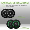 image:imageFitvids 2Inch Olympic Rubber Weight Plates Sets Bumper Plates Set for Strength Training 50370 Lbs Multiple OptionsColored