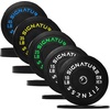 image:imageFitvids 2Inch Olympic Rubber Weight Plates Sets Bumper Plates Set for Strength Training 50370 Lbs Multiple OptionsColored