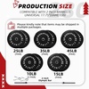 image:imageFitvids 2Inch Olympic Rubber Weight Plates Sets Bumper Plates Set with Barbell for Strength Training