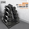 image:imageFitvids AFrame Dumbbell Weight Rack Vertical Storage Rack for Dumbbells Weight Stand Only for Home Gym Space SaverAFrame  4Tier