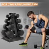 image:imageFitvids AFrame Dumbbell Weight Rack Vertical Storage Rack for Dumbbells Weight Stand Only for Home Gym Space SaverAFrame  4Tier rack only