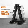 image:imageFitvids AFrame Dumbbell Weight Rack Vertical Storage Rack for Dumbbells Weight Stand Only for Home Gym Space SaverAFrame  4Tier rack only