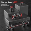image:imageFitvids Adjustable Dumbbell Set 4060LBS Free Weight Set MultiFunctional Portable Changeable Dumbbell Barbell Kettlebell Set for Home Multiple Style40LBS Set  4in1