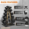 image:imageFitvids Dumbbell Rack AFrame Weight Rack for Home Gym 5 Tier