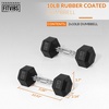 image:imageFitvids Hex Dumbbells Rubber Coated Hand Weights for Exercises and Fitness Home Gym 550 LB Pair10LBS Pair