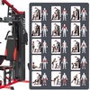 image:imageFitvids Home Gym Equipment with 160 lbs Weight Stack Multifunctional Full Body Workout Machine with Pulley System amp Leg Press Adjustable 5Angle Butterfly Press Workout Station for Apartment GarageBlack