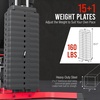 image:imageFitvids Home Gym Equipment with 160 lbs Weight Stack Multifunctional Full Body Workout Machine with Pulley System amp Leg Press Adjustable 5Angle Butterfly Press Workout Station for Apartment GarageBlack
