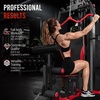 image:imageFitvids Home Gym Equipment with 160 lbs Weight Stack Multifunctional Full Body Workout Machine with Pulley System amp Leg Press Adjustable 5Angle Butterfly Press Workout Station for Apartment GarageBlack
