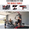 image:imageFitvids Home Gym Equipment with 160 lbs Weight Stack Multifunctional Full Body Workout Machine with Pulley System amp Leg Press Adjustable 5Angle Butterfly Press Workout Station for Apartment GarageBlack