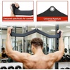 image:imageFitvids LAT Pulldown Attachments 5 Pieces Cable Machine Rowing Bar Set Back Bicep Curl Tricep Lat Pull Down Strength Training Handles Home Gym Fitness Cable Attachments with NonSlip Rubber CoatingGraphite