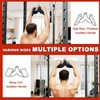 image:imageFitvids LAT Pulldown Attachments 5 Pieces Cable Machine Rowing Bar Set Back Bicep Curl Tricep Lat Pull Down Strength Training Handles Home Gym Fitness Cable Attachments with NonSlip Rubber CoatingGraphite