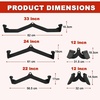 image:imageFitvids LAT Pulldown Attachments 5 Pieces Cable Machine Rowing Bar Set Back Bicep Curl Tricep Lat Pull Down Strength Training Handles Home Gym Fitness Cable Attachments with NonSlip Rubber CoatingGraphite