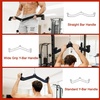image:imageFitvids LAT Pulldown Attachments 5 Pieces Cable Machine Rowing Bar Set Back Bicep Curl Tricep Lat Pull Down Strength Training Handles Home Gym Fitness Cable Attachments with NonSlip Rubber CoatingGraphite