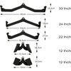 image:imageFitvids LAT Pulldown Attachments 5 Pieces Cable Machine Rowing Bar Set Back Bicep Curl Tricep Lat Pull Down Strength Training Handles Home Gym Fitness Cable Attachments with NonSlip Rubber CoatingBlack