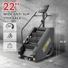 image:imageFitvids Stair Stepper Machine Commercial Grade Stair Climber with 15 Resistance Levels Continuous Stair Stepping Machine for Cardio and Lower Body Workouts LED Screen Exercise Machine for Home GymGunmetal Black