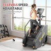 image:imageFitvids Stair Stepper Machine Commercial Grade Stair Climber with 15 Resistance Levels Continuous Stair Stepping Machine for Cardio and Lower Body Workouts LED Screen Exercise Machine for Home GymGunmetal Black