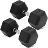 image:imageFitvids Hex Dumbbells Rubber Coated Hand Weights for Exercises and Fitness Home Gym 550 LB Pair50LBS Pair
