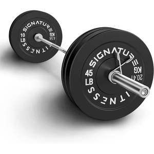 image:imageFitvids 2Inch Olympic Rubber Weight Plates Sets Bumper Plates Set Barbell for Strength Training 160370 Lbs Multiple OptionsBlack