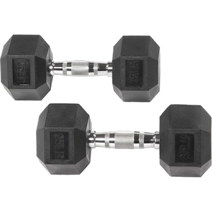 image:imageFitvids Hex Dumbbells Rubber Coated Hand Weights for Exercises and Fitness Home Gym 550 LB Pair254LBS Pair