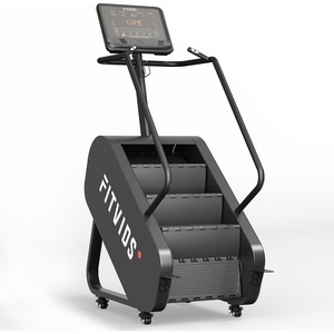 image:imageFitvids Stair Stepper Machine Commercial Grade Stair Climber with 15 Resistance Levels Continuous Stair Stepping Machine for Cardio and Lower Body Workouts LED Screen Exercise Machine for Home GymDarkPro