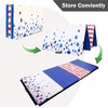 image:imageFitvids Folding Exercise Aerobics Mat 4x10x3 Extra Thick High Density Anti Tear Gymnastics Gym Folding Exercise Aerobics Mats for MMA Stretching Cheerleading Martial Arts Gymnastic Blue