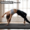 image:imageFitvids Folding Exercise Gymnastics Mat 4x8x2 Gym Workout Mat with Carrying Handles HighDensity Portable Fitness Aerobics Mats for Home Gym Yoga Pilates Tumbling MMA Core Training Multiple ColorsGraphite