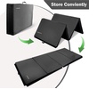 image:imageFitvids Folding Exercise Gymnastics Mat 4x8x2 Gym Workout Mat with Carrying Handles HighDensity Portable Fitness Aerobics Mats for Home Gym Yoga Pilates Tumbling MMA Core Training Multiple ColorsGraphite