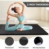 image:imageFitvids Folding Exercise Gymnastics Mat 4x8x2 Gym Workout Mat with Carrying Handles HighDensity Portable Fitness Aerobics Mats for Home Gym Yoga Pilates Tumbling MMA Core Training Multiple ColorsGraphite