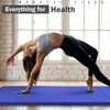 image:imageFitvids Folding Exercise Gymnastics Mat 4x8x2 Gym Workout Mat with Carrying Handles HighDensity Portable Fitness Aerobics Mats for Home Gym Yoga Pilates Tumbling MMA Core Training Multiple ColorsBlue