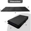 image:imageFitvids Folding Exercise Gymnastics Mat 4x8x2 Gym Workout Mat with Carrying Handles HighDensity Portable Fitness Aerobics Mats for Home Gym Yoga Pilates Tumbling MMA Core Training Multiple ColorsGraphite
