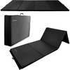 image:imageFitvids Folding Exercise Gymnastics Mat 4x8x2 Gym Workout Mat with Carrying Handles HighDensity Portable Fitness Aerobics Mats for Home Gym Yoga Pilates Tumbling MMA Core Training Multiple ColorsGraphite