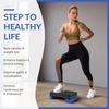 image:imageFitvids 18 Aerobic Step Platform Workout Stepper with Adjustable 2 Stackable Risers 3 55 for Home Gym Small Space Exercise Step Multiple Option