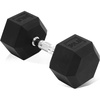 image:imageFitvids 35LB Single Hex Dumbbells Rubber Coated Hand Weights for Exercises and Fitness