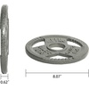 image:imageFitvids 2Inch Olympic Cast Iron Plate Weight Plate for Strength Training Weightlifting and Crossfit Multiple Sizes10LB Set of 4