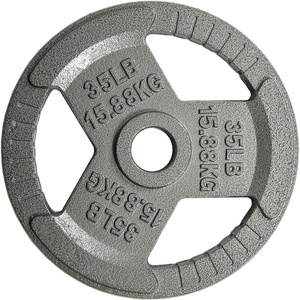 image:imageFitvids 2Inch Olympic Cast Iron Plate Weight Plate for Strength Training Weightlifting and Crossfit Multiple Sizes35LB Single